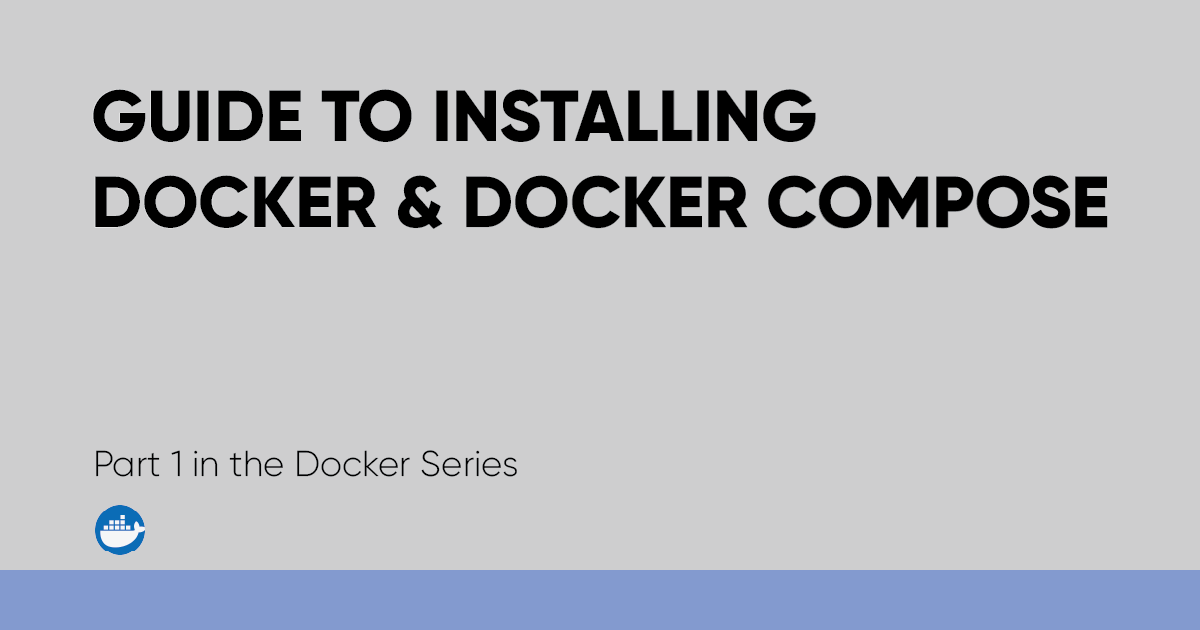 installing docker and docker compose banner image